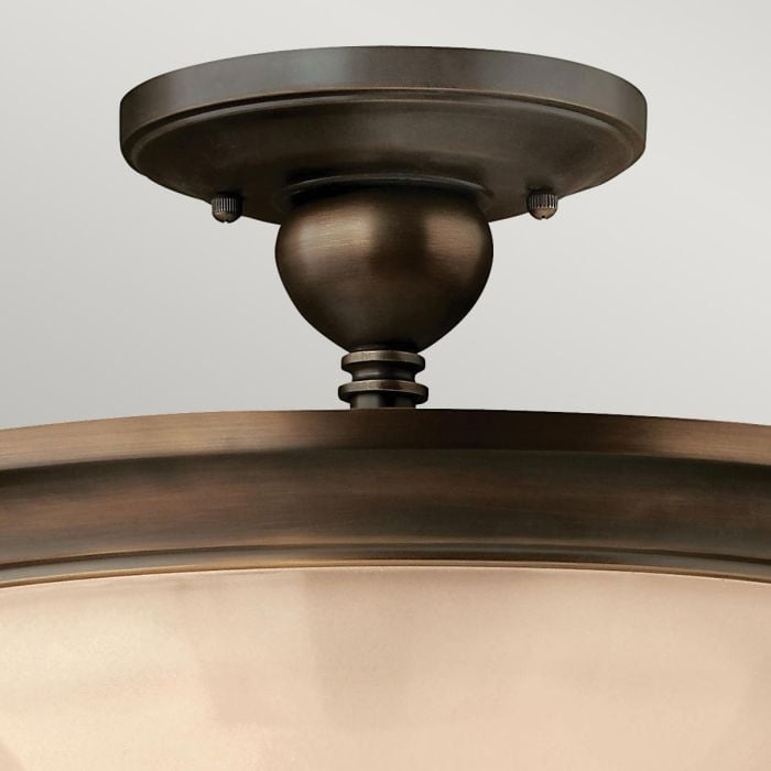 Elstead Lighting Mayflower 3 Light Semi-Flush - Olde Bronze