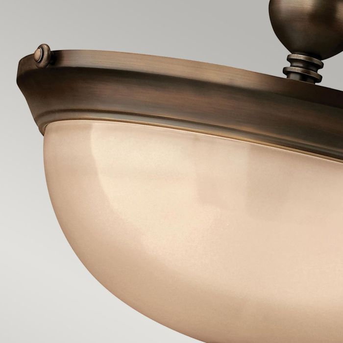 Elstead Lighting Mayflower 3 Light Semi-Flush - Olde Bronze