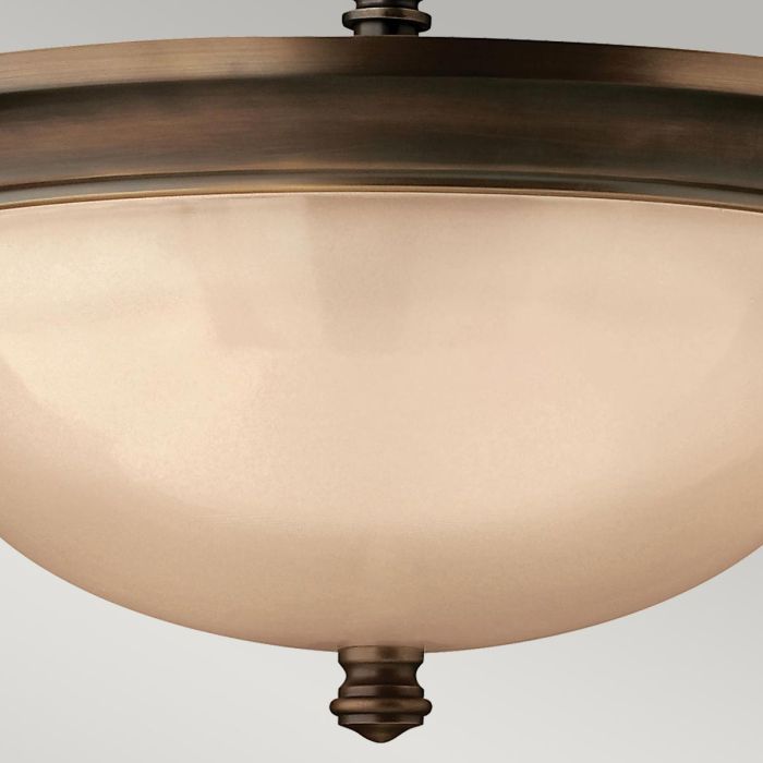 Elstead Lighting Mayflower 3 Light Semi-Flush - Olde Bronze
