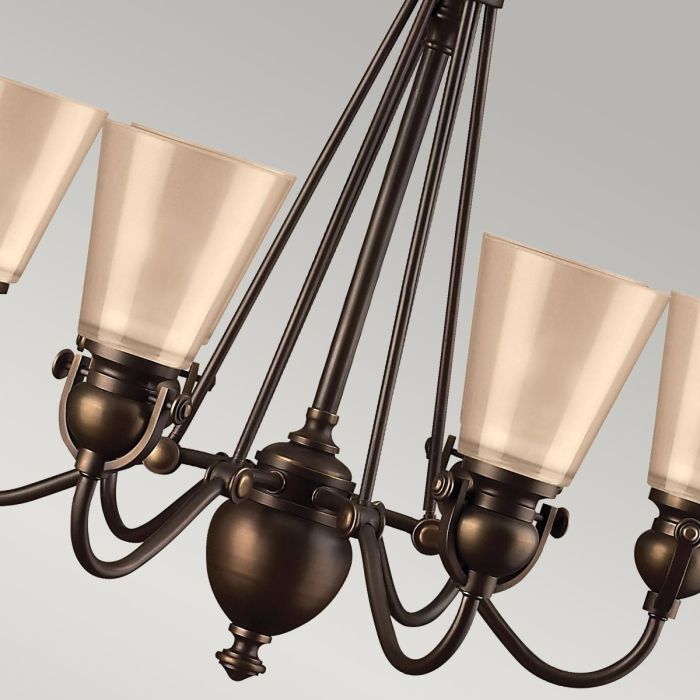 Elstead Lighting Mayflower 6 Light Chandelier - Olde Bronze