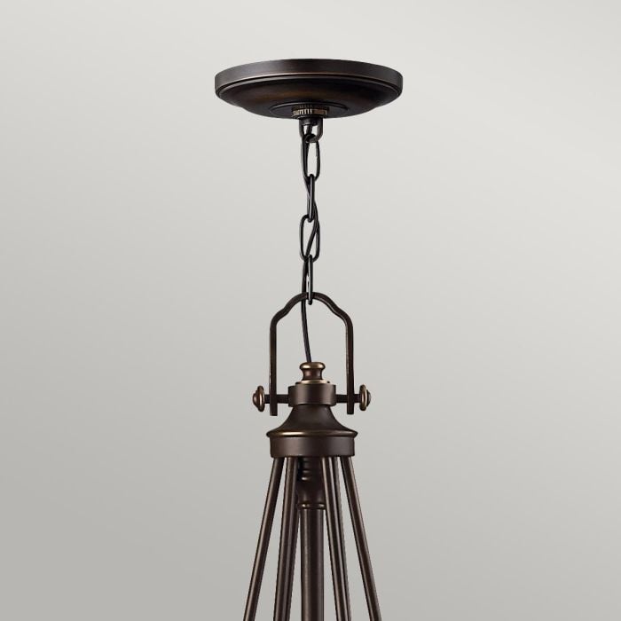 Elstead Lighting Mayflower 6 Light Chandelier - Olde Bronze