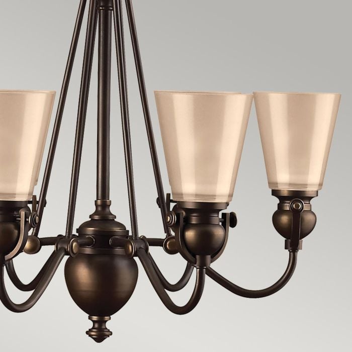 Elstead Lighting Mayflower 6 Light Chandelier - Olde Bronze