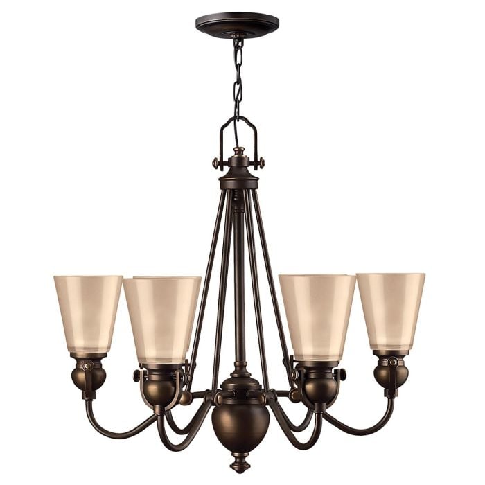 elstead lighting Mayflower 6 Light Chandelier - Olde Bronze