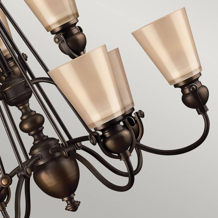 Elstead Lighting Mayflower 9 Light Chandelier - Olde Bronze