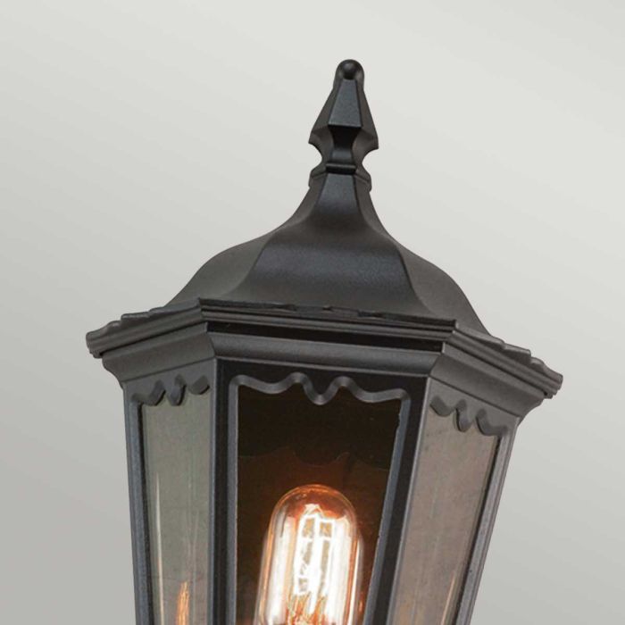 Elstead Lighting Medstead 1 Light Half Lantern - Black