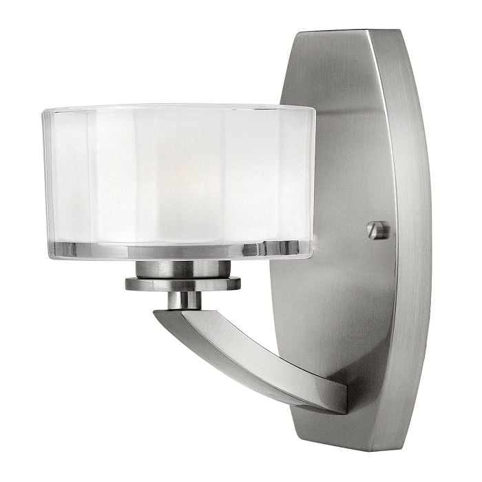 elstead lighting Meridian 1 Light Wall Light - Brushed Nickel