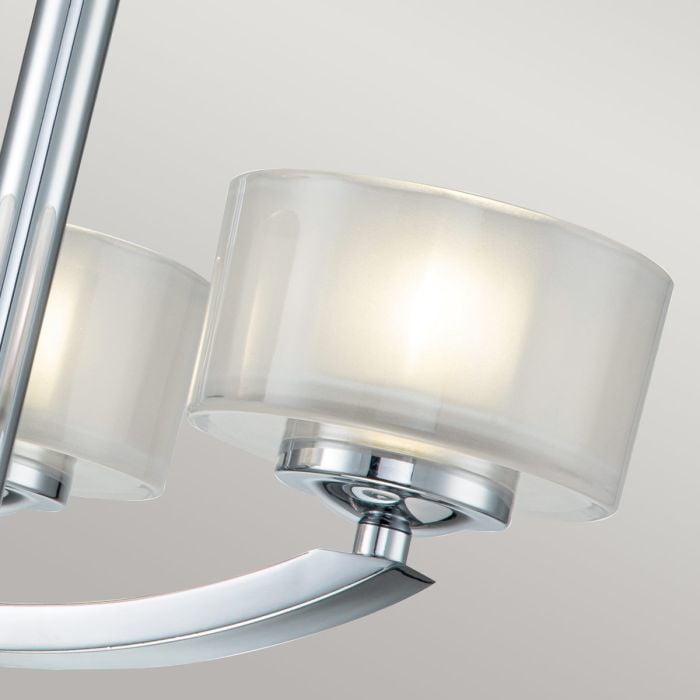 Elstead Lighting Meridian 3 Light Semi-Flush - Polished Chrome