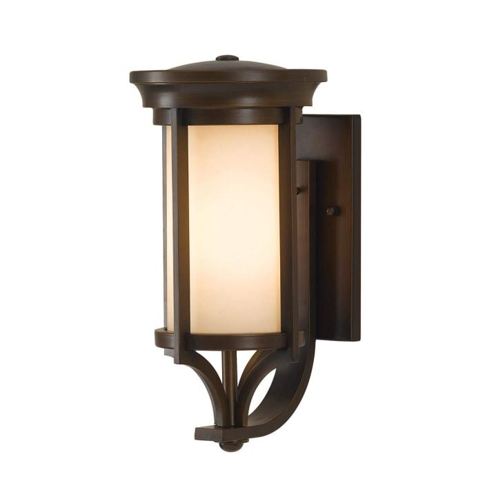 elstead lighting Merrill 1 Light Small Wall Lantern - Heritage Bronze