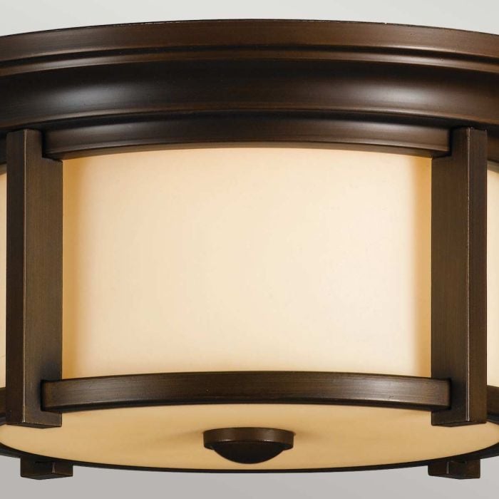 Elstead Lighting Merrill 2 Light Flush - Heritage Bronze