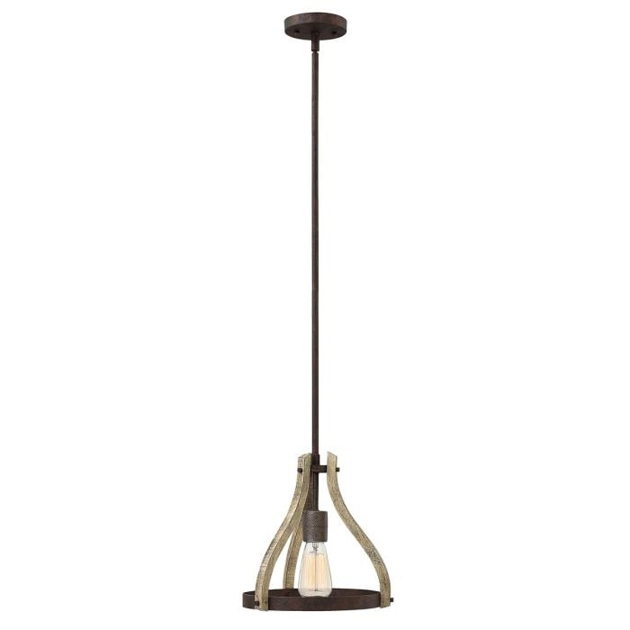 Elstead Lighting Middlefield 1 Light Mini Pendant - Iron Rust