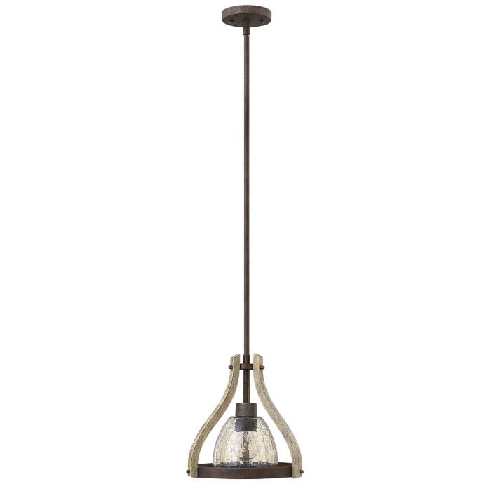 elstead lighting Middlefield 1 Light Mini Pendant - Iron Rust