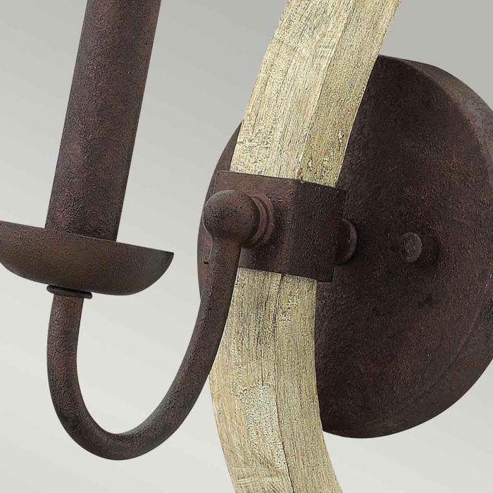 Elstead Lighting Middlefield 1 Light Wall Light - Iron Rust