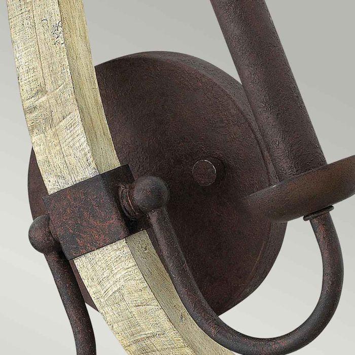 Elstead Lighting Middlefield 2 Light Wall Light - Iron Rust