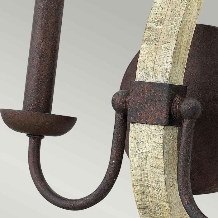 Elstead Lighting Middlefield 2 Light Wall Light - Iron Rust