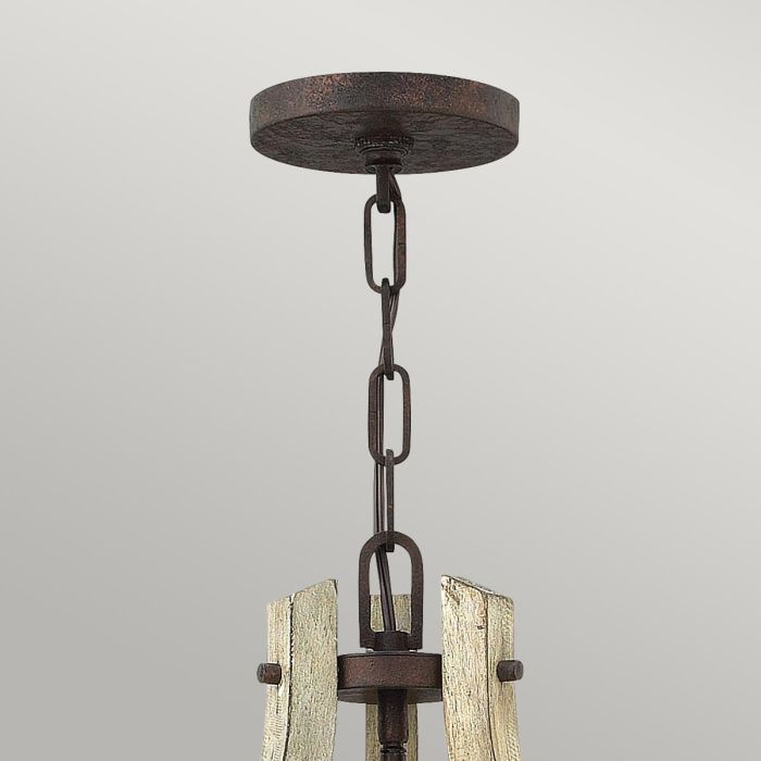 Elstead Lighting Middlefield 3 Light Chandelier - Iron Rust