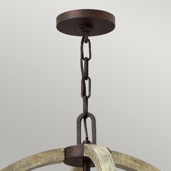 Elstead Lighting Middlefield 4 Light Chandelier - Iron Rust