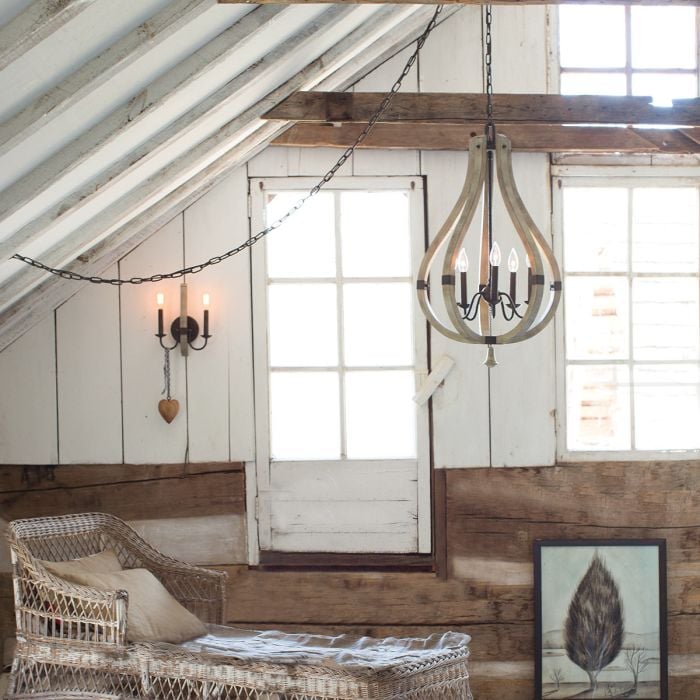 Elstead Lighting Middlefield 5 Light Chandelier - Iron Rust