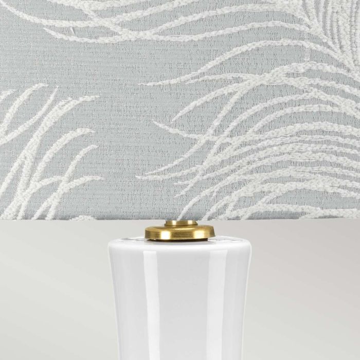 Elstead Lighting Milo 1 Light Table Lamp - Aged Brass White Blue