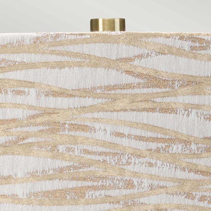 Elstead Lighting Milo 1 Light Table Lamp - Aged Brass White Orange