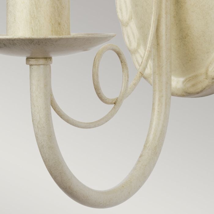 Elstead Lighting Minster 1 Light Wall Light - Ivory/ Gold Patina