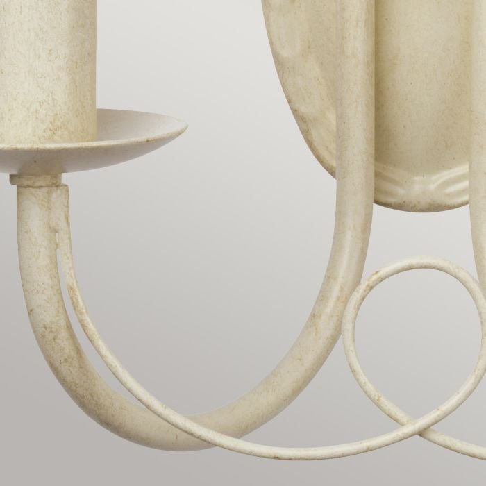 Elstead Lighting Minster 2 Light Wall Light - Ivory/ Gold Patina