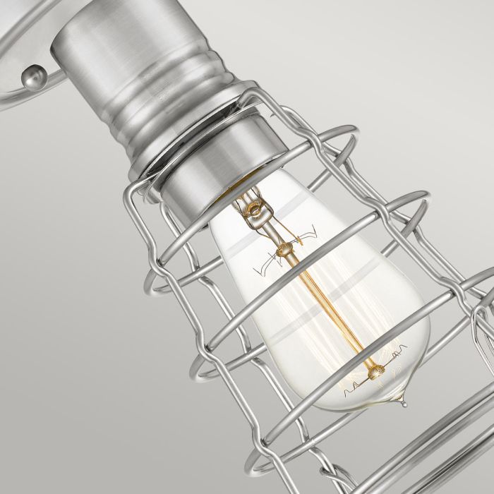 Elstead Lighting Mixon 1 Light Semi-Flush - Brushed Nickel
