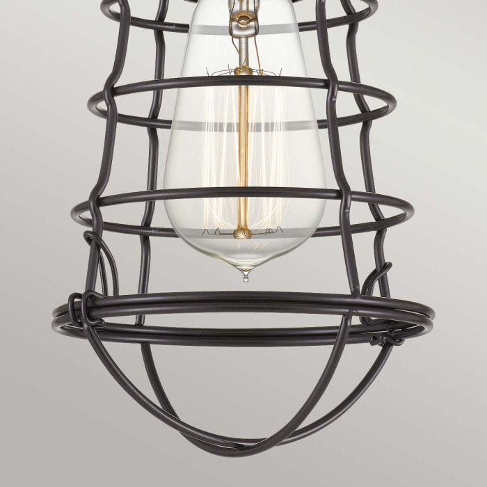 Elstead Lighting Mixon 1 Light Semi-Flush - Palladian Bronze