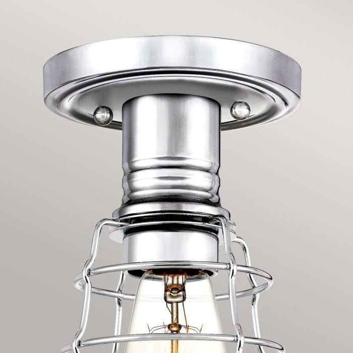 Elstead Lighting Mixon 1 Light Semi-Flush - Polished Chrome