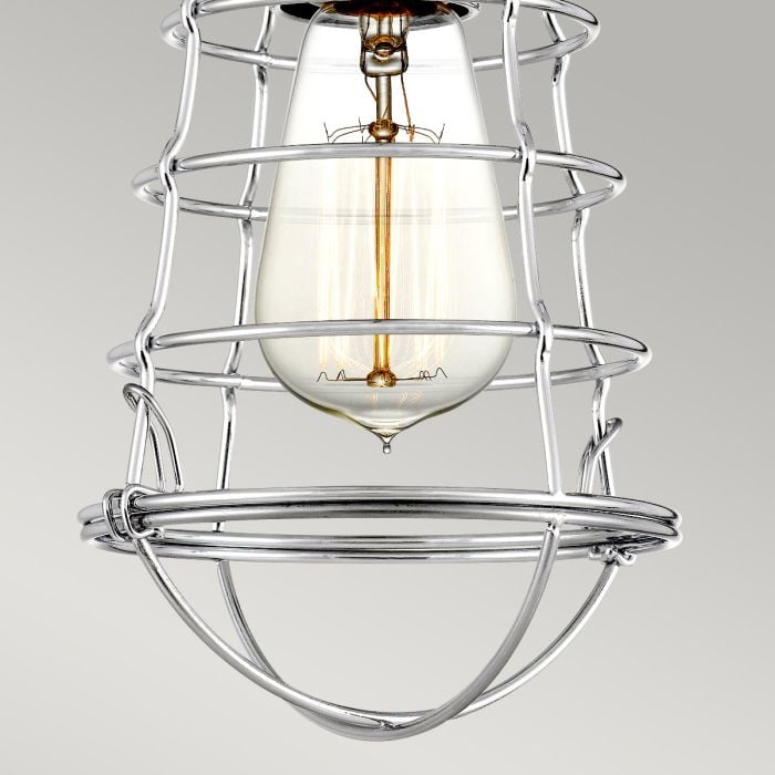 Elstead Lighting Mixon 1 Light Semi-Flush - Polished Chrome