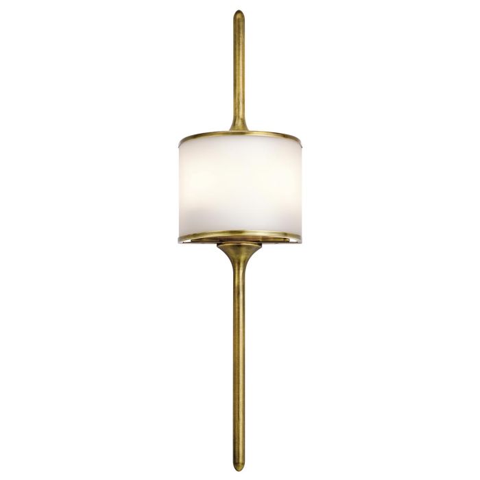 Elstead Lighting Mona 2 Light Large Wall Light - Natural Brass