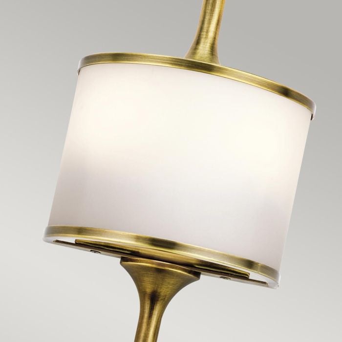 Elstead Lighting Mona 2 Light Small Wall Light - Natural Brass