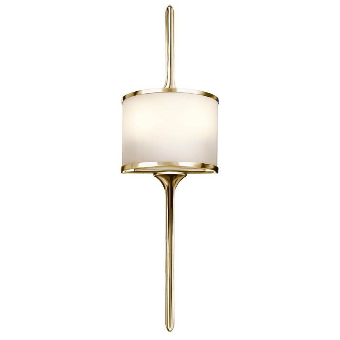 elstead lighting Mona 2 Light Small Wall Light - Polished Brass
