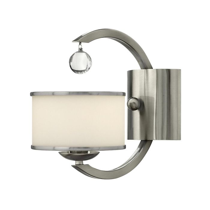 elstead lighting Monaco 1 Light Wall Light - Brushed Nickel