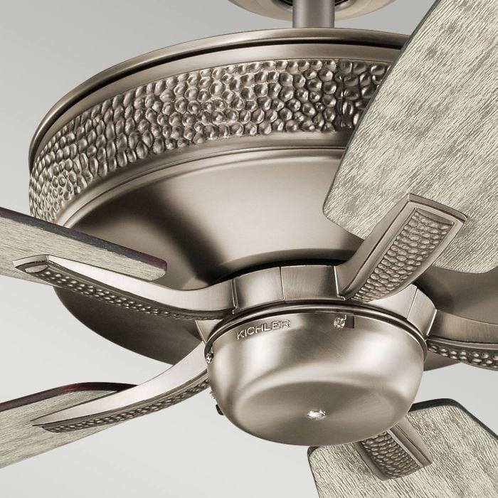 Elstead Lighting Monarch II - 52in / 132cm Fan - Burnished Antique Pewter