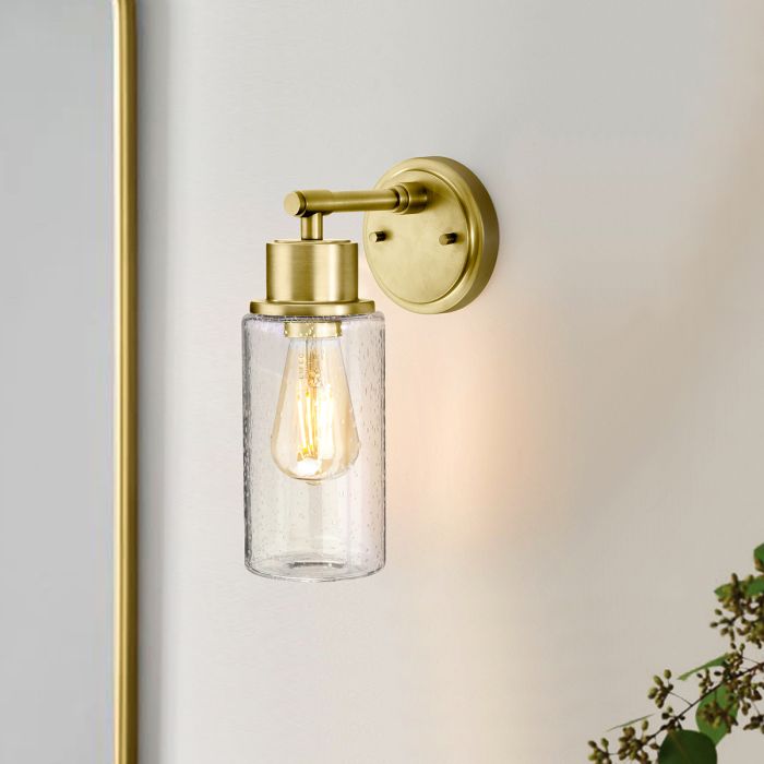 Elstead Lighting Morvah 1 Light Wall Light - Brushed Brass