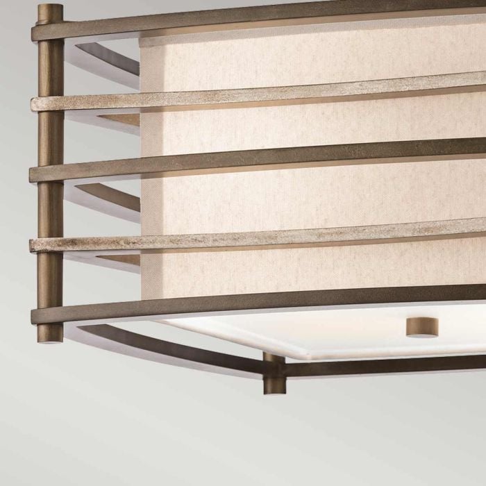 Elstead Lighting Moxie 2 Light Semi-Flush - Cambridge Bronze