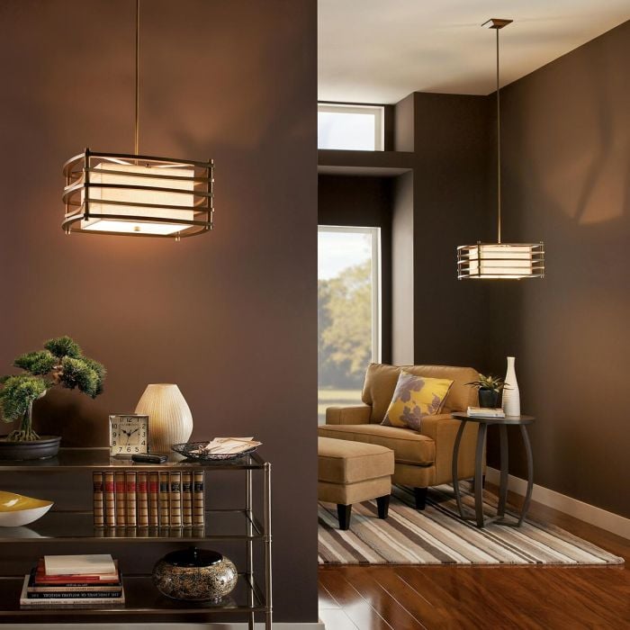 Elstead Lighting Moxie 2 Light Small Pendant - Cambridge Bronze
