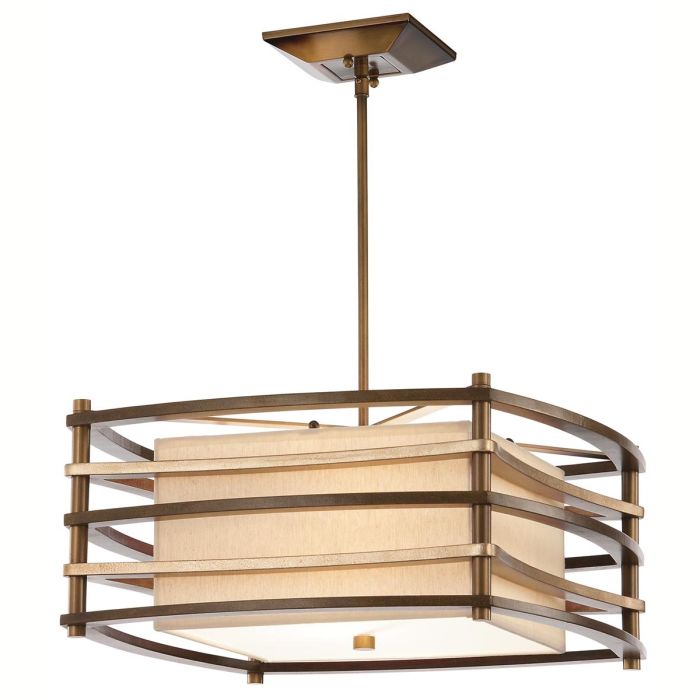 elstead lighting Moxie 2 Light Small Pendant - Cambridge Bronze