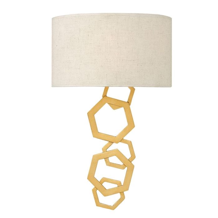 elstead lighting Moxie 2 Light Wall Light - Gold - Sunset Gold