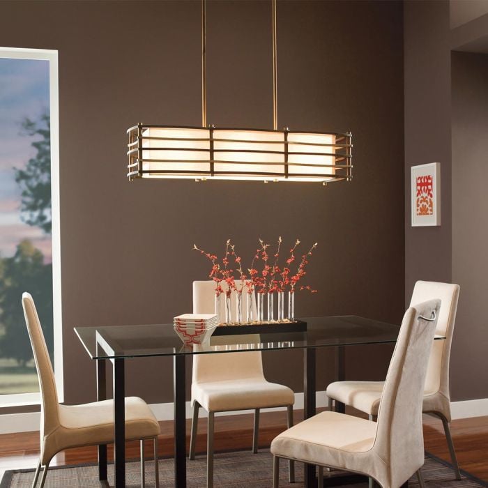Elstead Lighting Moxie 3 Light Island Chandelier - Cambridge Bronze