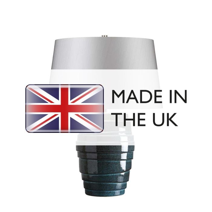 Elstead Lighting Neptune 1 Light Table Lamp - Blue Glaze