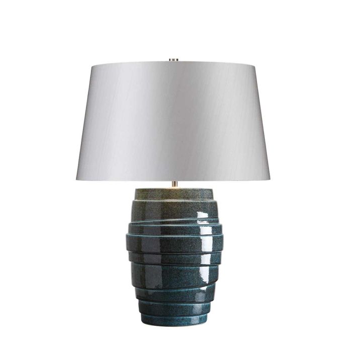 elstead lighting Neptune 1 Light Table Lamp - Blue Glaze
