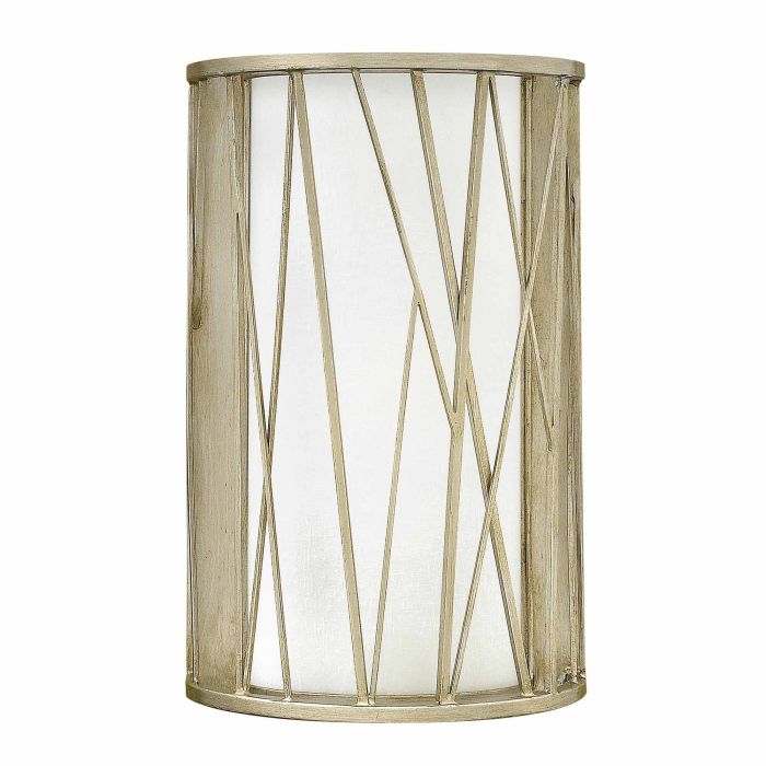elstead lighting Nest 1 Light Wall Light - Silver Leaf