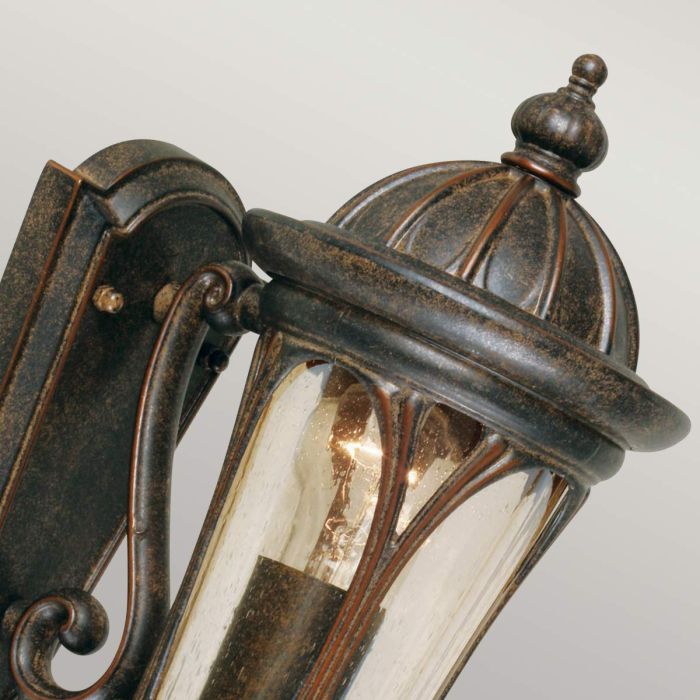 Elstead Lighting New England 1 Light Wall Lantern Small - Weathered Bronze