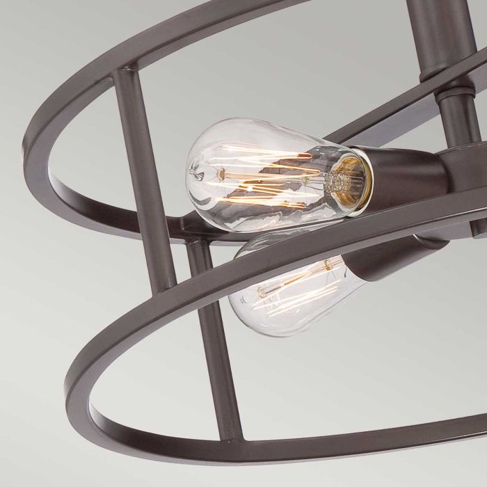Elstead Lighting New Harbor 4 Light Semi-Flush - Western Bronze