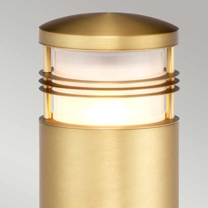 Elstead Lighting Newbrighton 1 Light Bollard - Brushed Brass