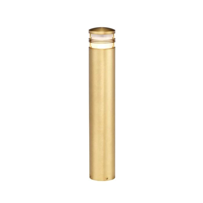 elstead lighting Newbrighton 1 Light Bollard - Brushed Brass