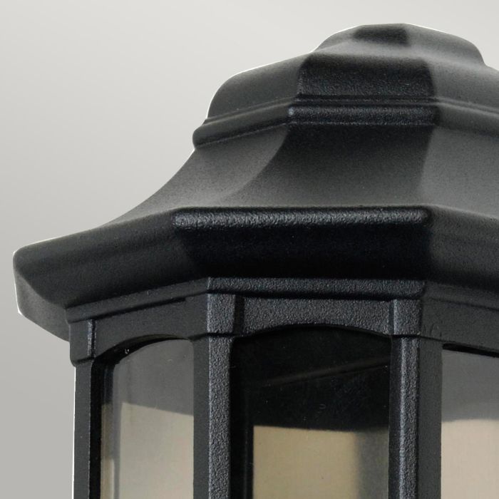 Elstead Lighting Newbury 1 Light Half Lantern - Black