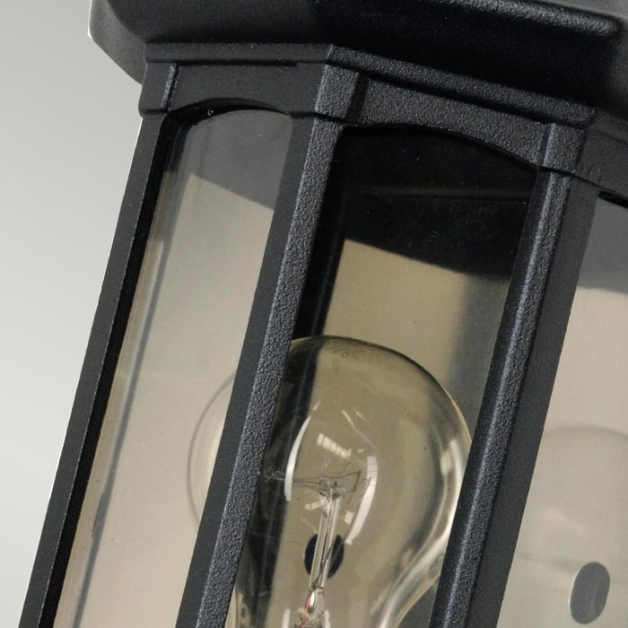 Elstead Lighting Newbury 1 Light Half Lantern - Black