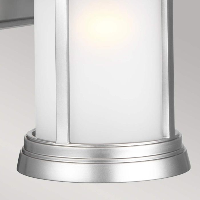 Elstead Lighting Newport 1 Light Medium Wall Lantern - Painted Brushed Steel